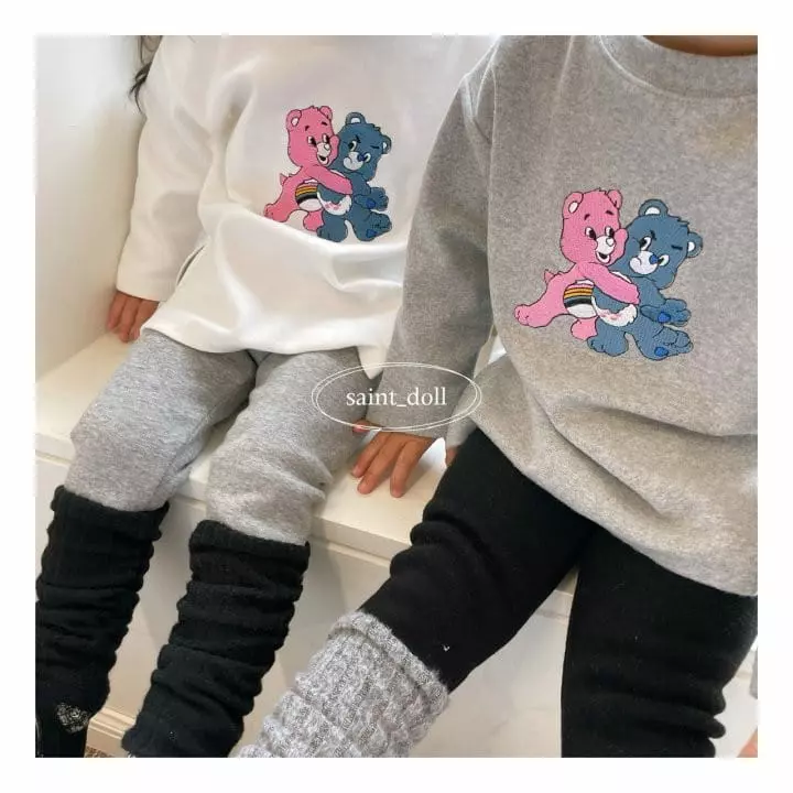 Saint Doll - Korean Children Fashion - #prettylittlegirls - Bear Embrodiery Tee - 12