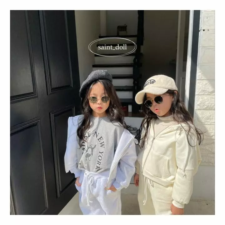 Saint Doll - Korean Children Fashion - #stylishchildhood - Fleece Hoody zip-up with Mom - 12