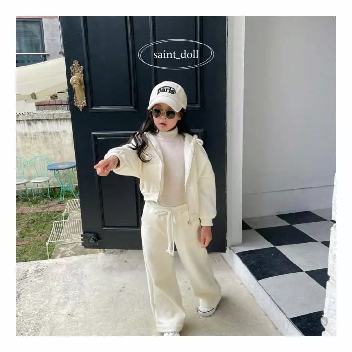 Saint Doll - Korean Children Fashion - #todddlerfashion - Fleece Hoody zip-up with Mom - 10