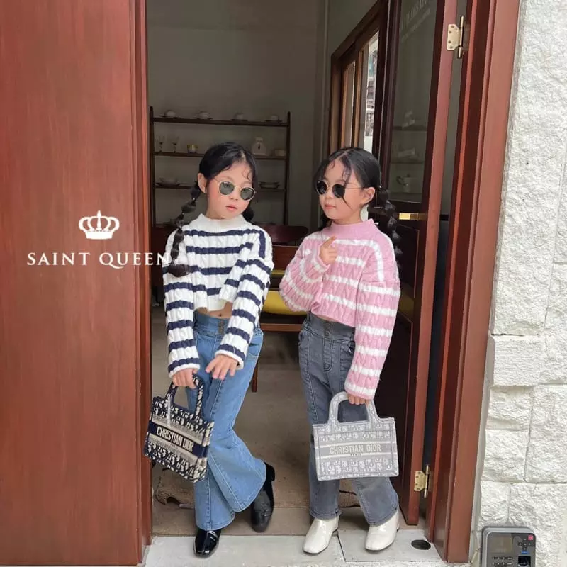 Saint Queen - Korean Children Fashion - #prettylittlegirls - Dan Twist Knit Tee - 4