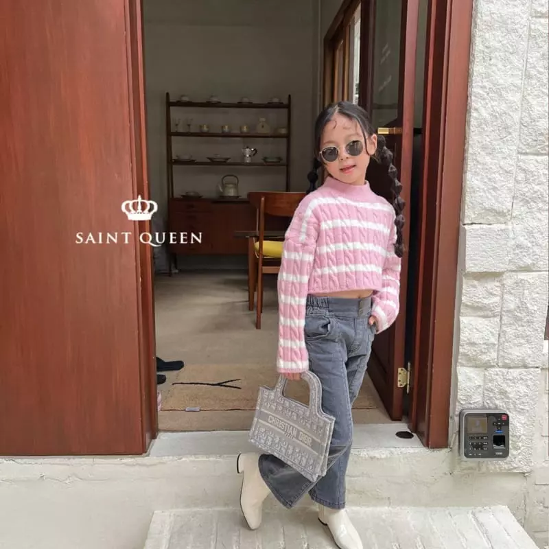 Saint Queen - Korean Children Fashion - #childofig - Dan Twist Knit Tee - 5