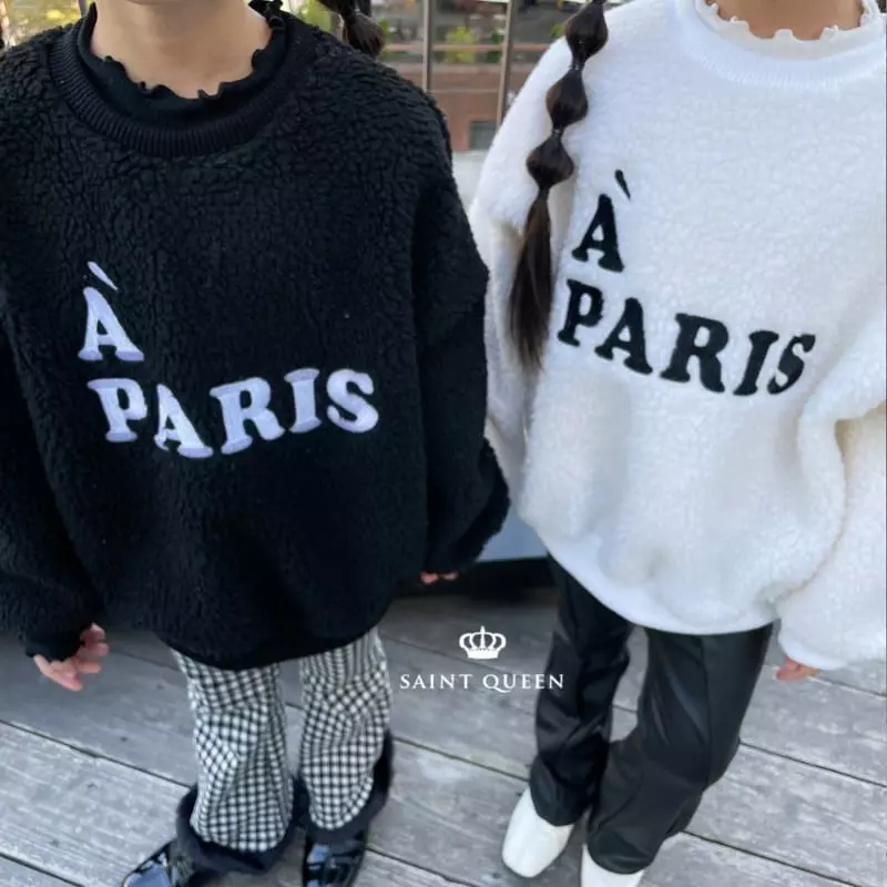 Saint Queen - Korean Children Fashion - #childofig - Paris Fleece Sweatshirt - 6