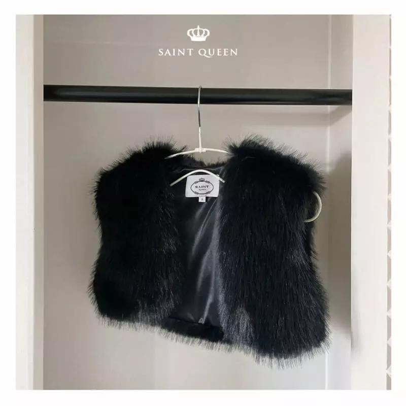 Saint Queen - Korean Children Fashion - #childofig - Mink Bolero Vest - 2