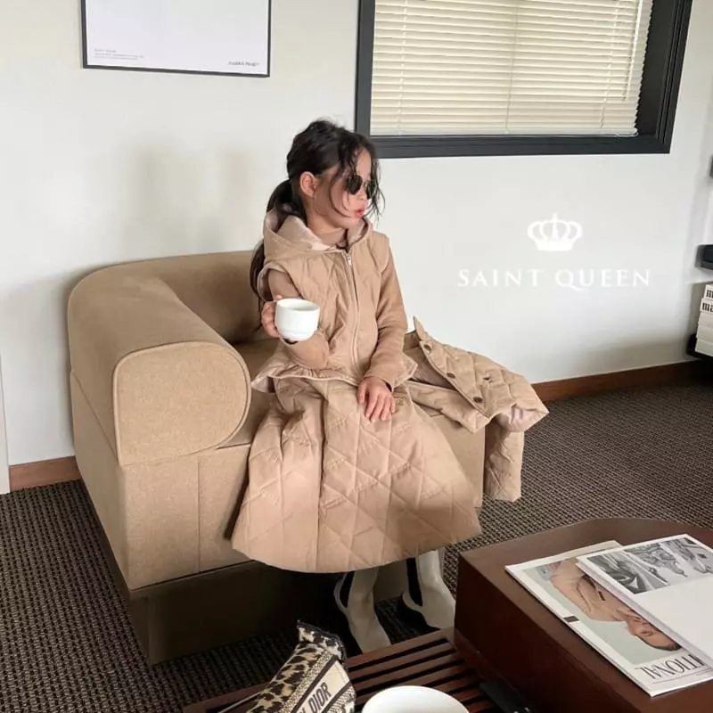 Saint Queen - Korean Children Fashion - #childofig - Quilting Hoody Vest