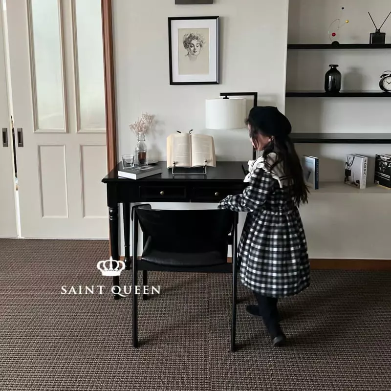 Saint Queen - Korean Children Fashion - #childrensboutique - Check Sailor One-piece - 5