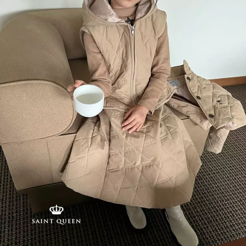 Saint Queen - Korean Children Fashion - #childrensboutique - Quilting Hoody Vest - 2