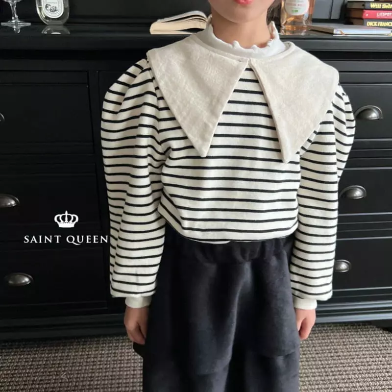 Saint Queen - Korean Children Fashion - #designkidswear - Crop Collar Blouse - 9