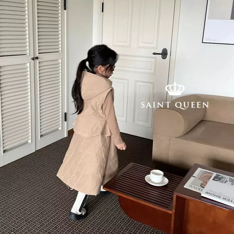 Saint Queen - Korean Children Fashion - #designkidswear - Quilting Hoody Vest - 3