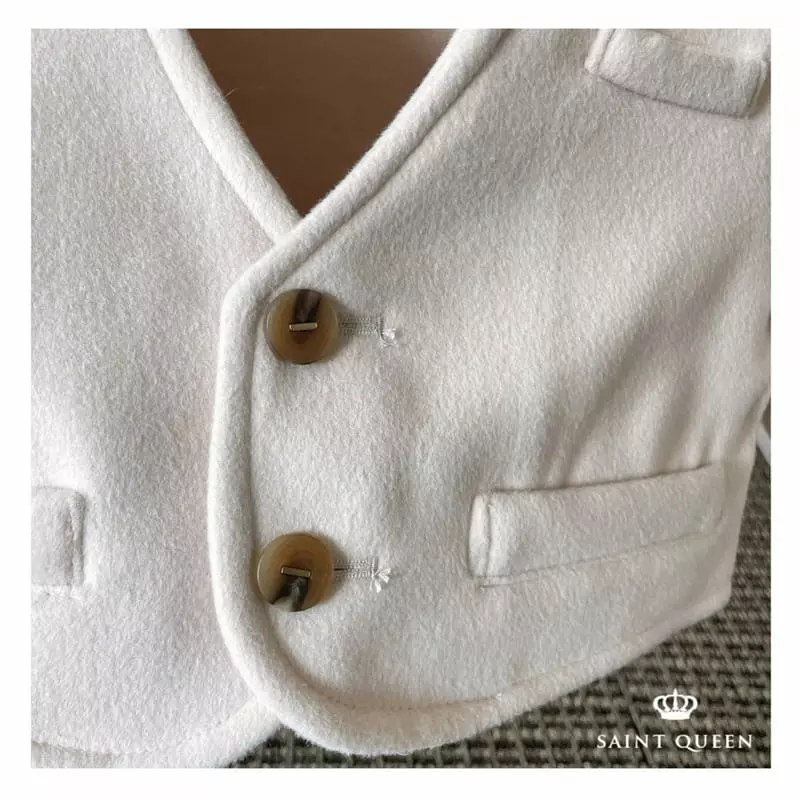 Saint Queen - Korean Children Fashion - #designkidswear - No Collar Jacket - 2
