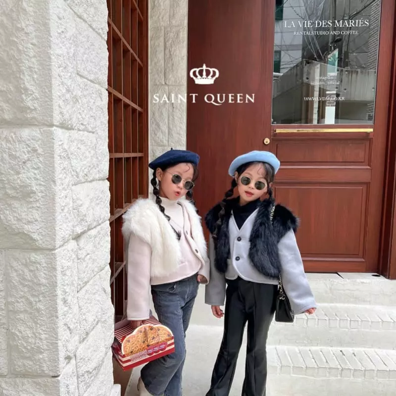 Saint Queen - Korean Children Fashion - #discoveringself - Mink Bolero Vest - 5