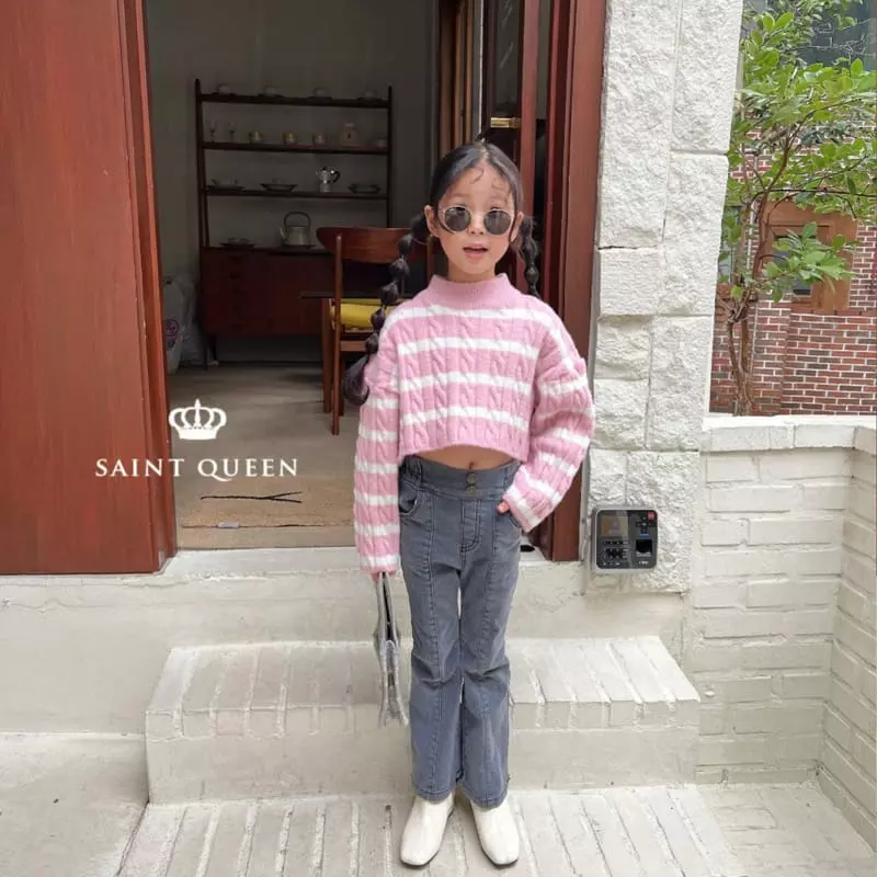 Saint Queen - Korean Children Fashion - #fashionkids - Dan Twist Knit Tee - 9