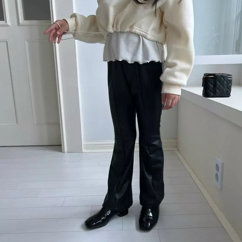 Saint Queen - Korean Children Fashion - #fashionkids - Leather Pants - 2