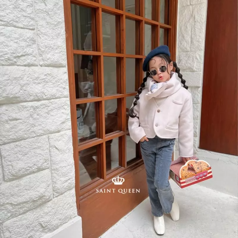 Saint Queen - Korean Children Fashion - #fashionkids - Denim Slit Pants - 4