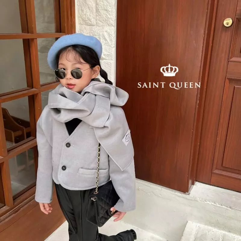 Saint Queen - Korean Children Fashion - #kidsshorts - No Collar Jacket - 5