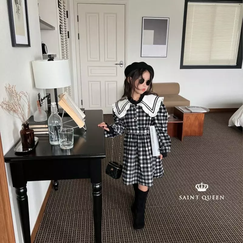 Saint Queen - Korean Children Fashion - #kidsstore - Check Sailor One-piece - 10