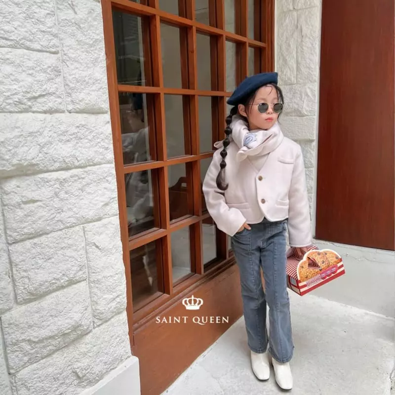 Saint Queen - Korean Children Fashion - #kidsstore - Denim Slit Pants - 5