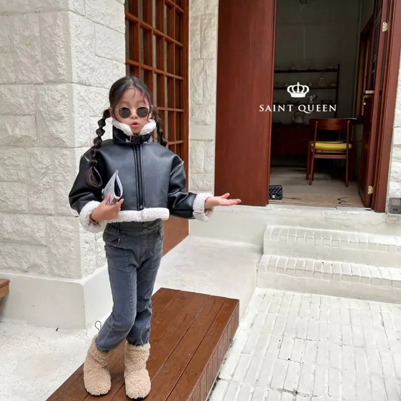 Saint Queen - Korean Children Fashion - #kidsstore - Mustang Short Jumper - 3