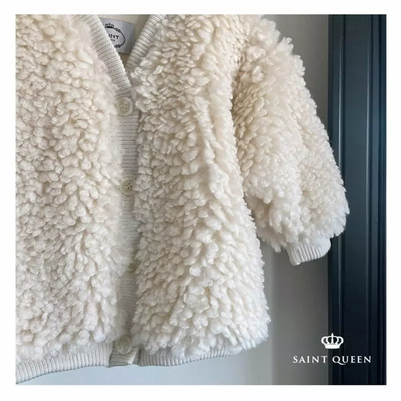 Saint Queen - Korean Children Fashion - #kidsstore - Poodle Cardigan - 2