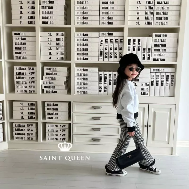 Saint Queen - Korean Children Fashion - #kidzfashiontrend - Check Wide Pants - 7