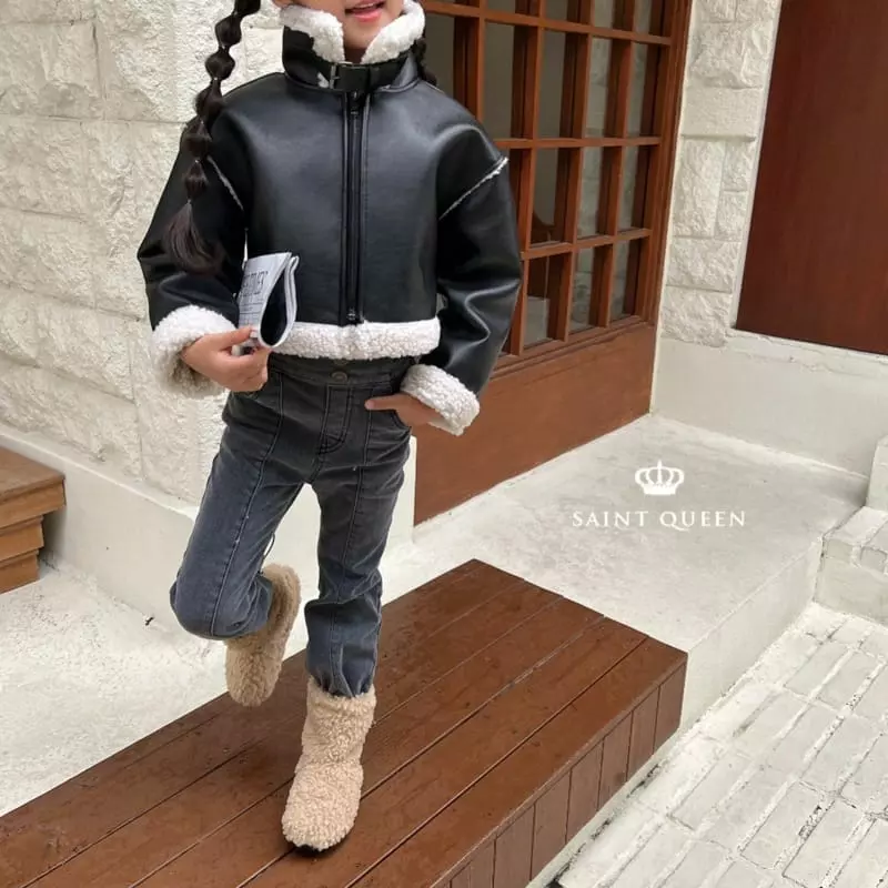 Saint Queen - Korean Children Fashion - #kidsstore - Mustang Short Jumper - 4