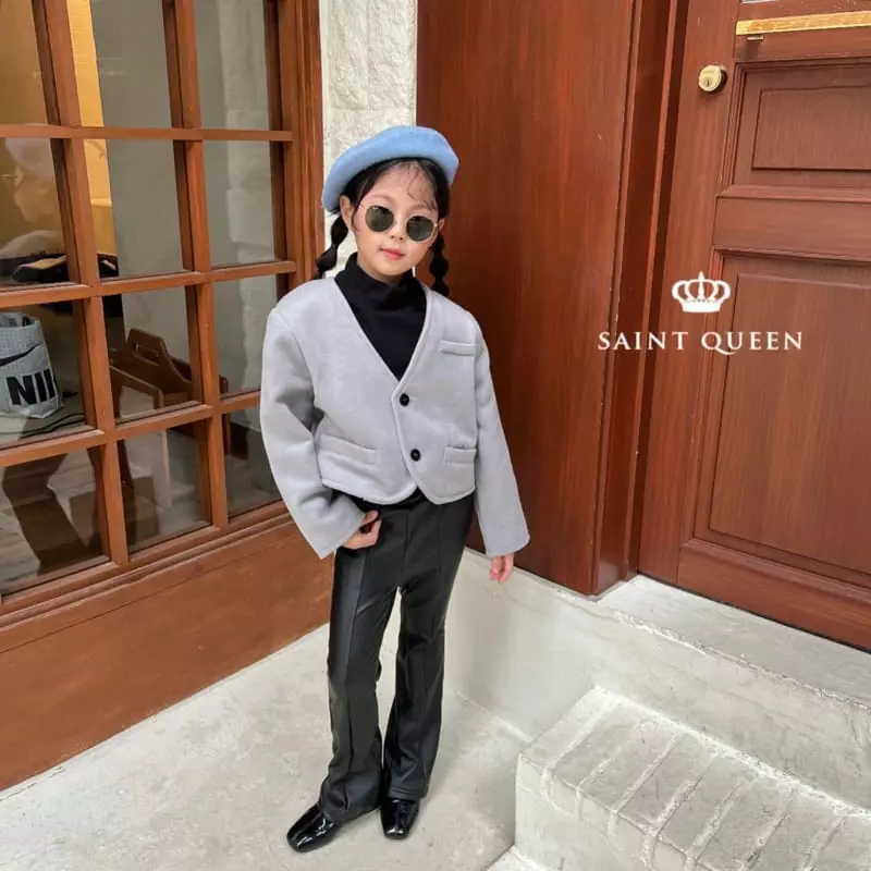 Saint Queen - Korean Children Fashion - #kidzfashiontrend - No Collar Jacket - 7