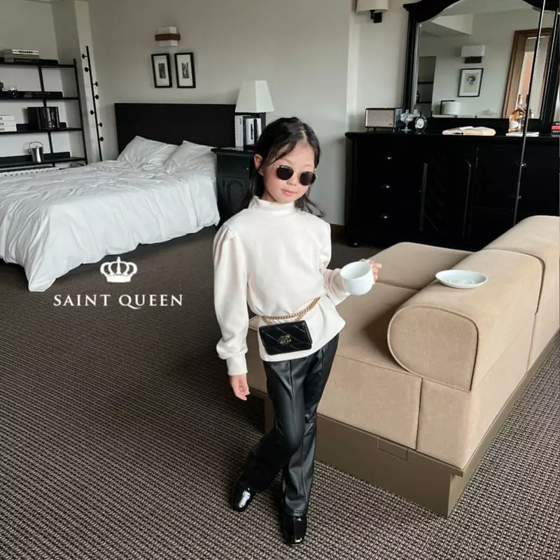Saint Queen - Korean Children Fashion - #littlefashionista - Leather Pants - 7