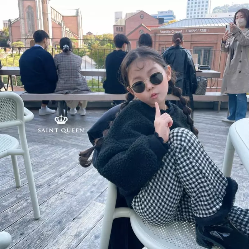 Saint Queen - Korean Children Fashion - #magicofchildhood - Check Wide Pants - 10