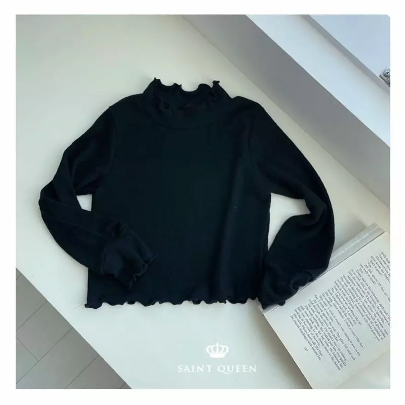 Saint Queen - Korean Children Fashion - #magicofchildhood - Finger Turtleneck Tee - 2