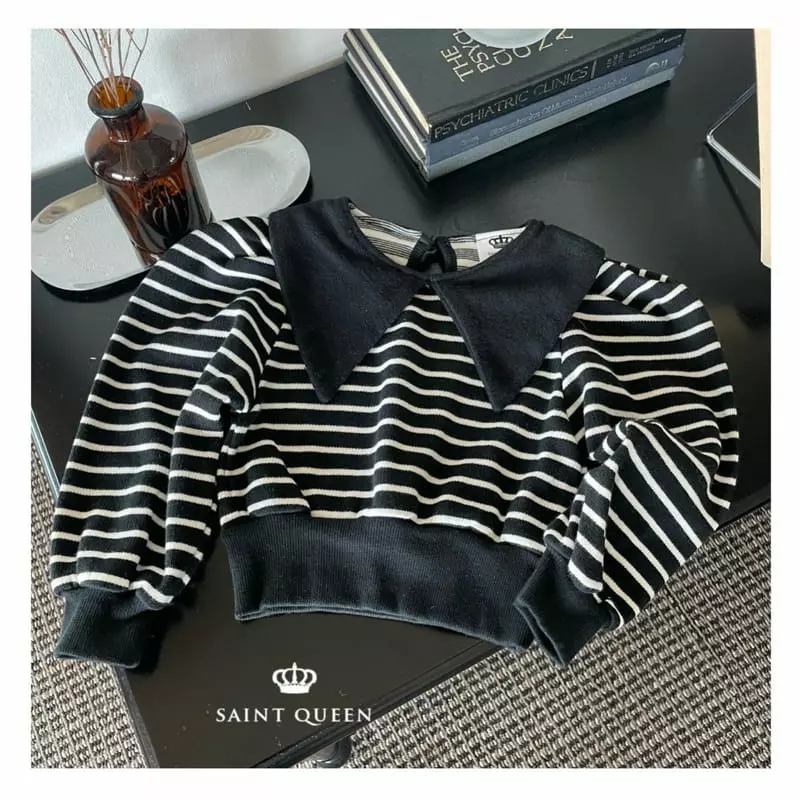 Saint Queen - Korean Children Fashion - #minifashionista - Crop Collar Blouse - 2