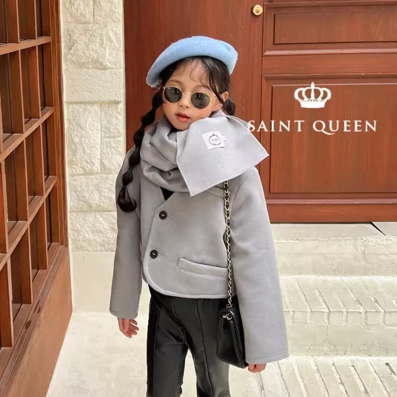 Saint Queen - Korean Children Fashion - #minifashionista - No Collar Jacket - 11