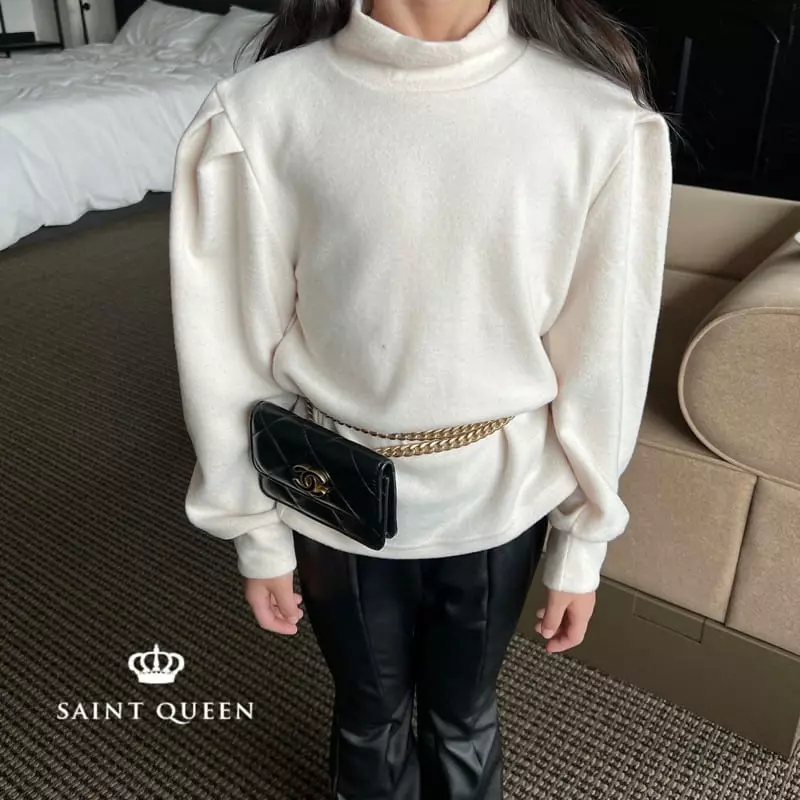 Saint Queen - Korean Children Fashion - #prettylittlegirls - Puff Turtleneck Tee - 5