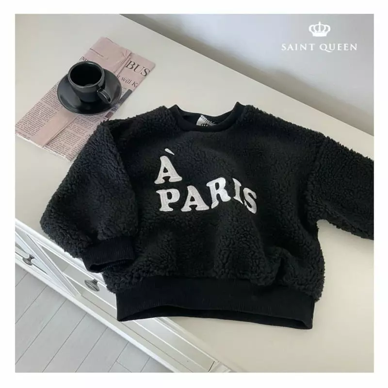 Saint Queen - Korean Children Fashion - #prettylittlegirls - Paris Fleece Sweatshirt - 2