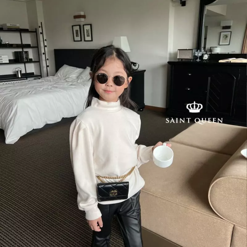 Saint Queen - Korean Children Fashion - #todddlerfashion - Puff Turtleneck Tee - 6