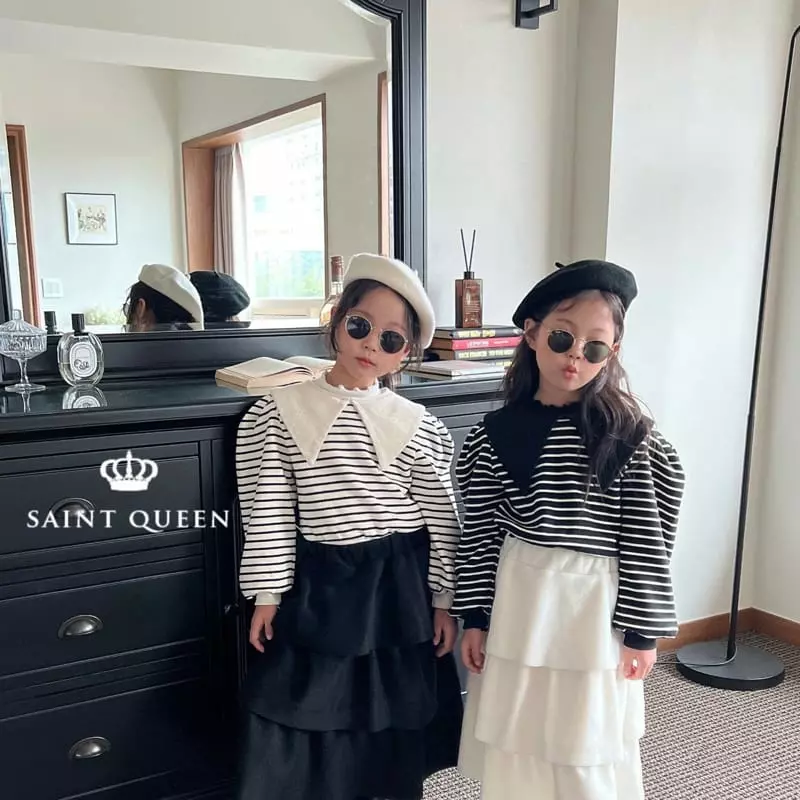 Saint Queen - Korean Children Fashion - #prettylittlegirls - Crop Collar Blouse - 4