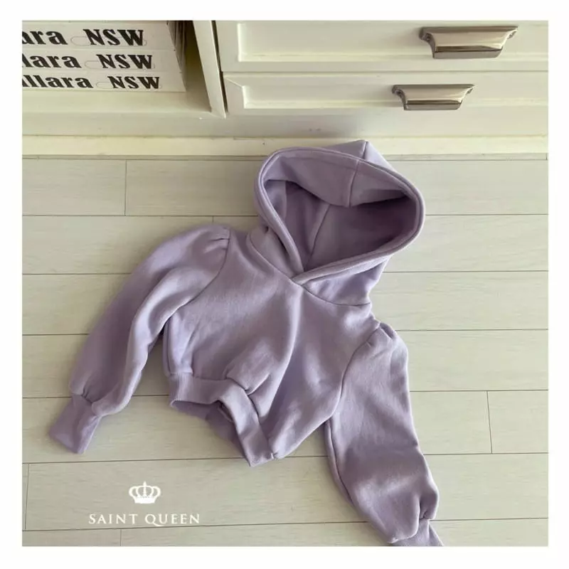Saint Queen - Korean Children Fashion - #todddlerfashion - Puff Crop Hoody - 2