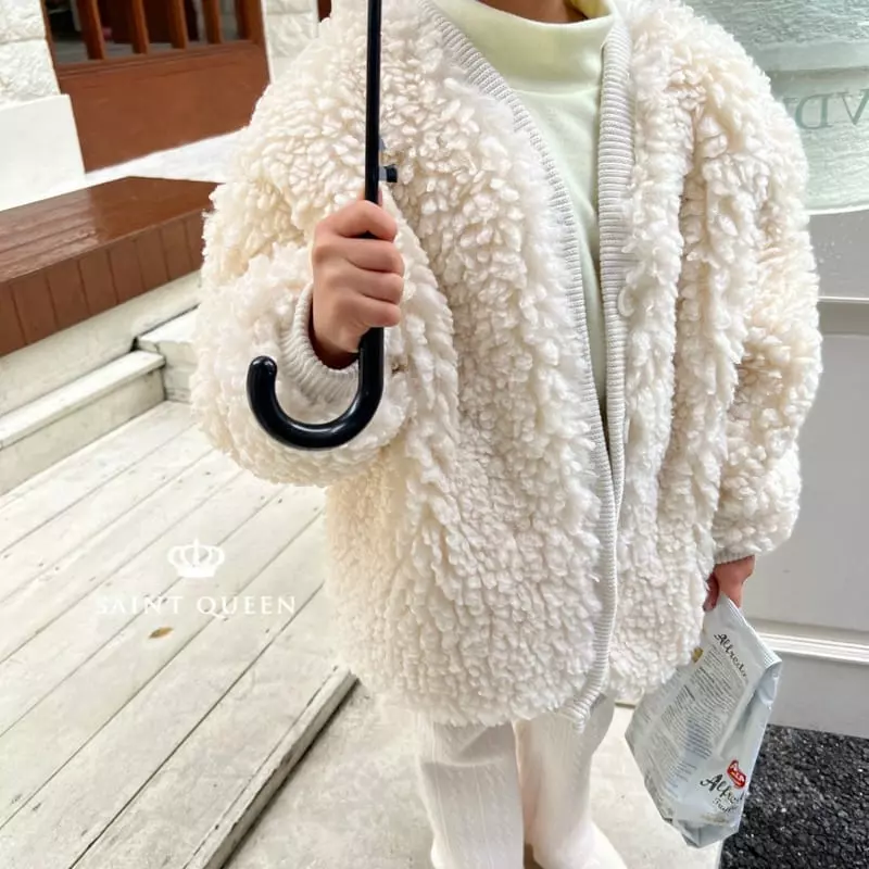Saint Queen - Korean Children Fashion - #toddlerclothing - Poodle Cardigan - 10