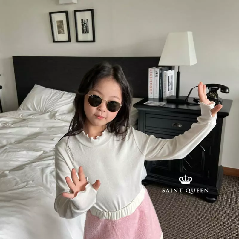 Saint Queen - Korean Children Fashion - #toddlerclothing - Finger Turtleneck Tee - 6
