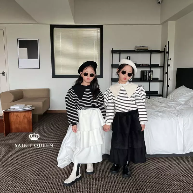 Saint Queen - Korean Children Fashion - #toddlerclothing - Crop Collar Blouse - 5
