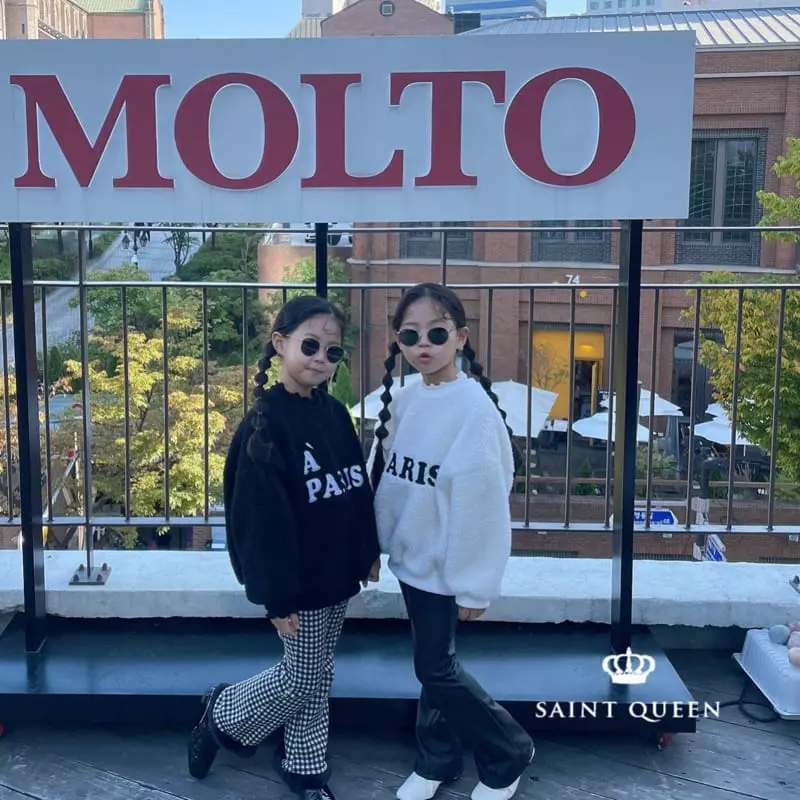 Saint Queen - Korean Children Fashion - #todddlerfashion - Paris Fleece Sweatshirt - 4