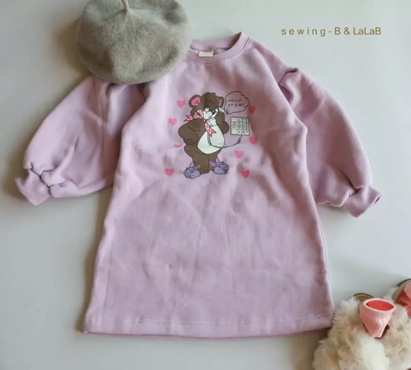 Sewing B - Korean Children Fashion - #Kfashion4kids - Bear Long One-piece - 3