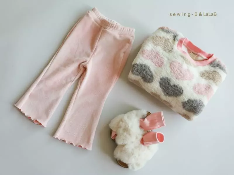 Sewing B - Korean Children Fashion - #kidzfashiontrend - Joy Fleece Bootscut Pants - 4