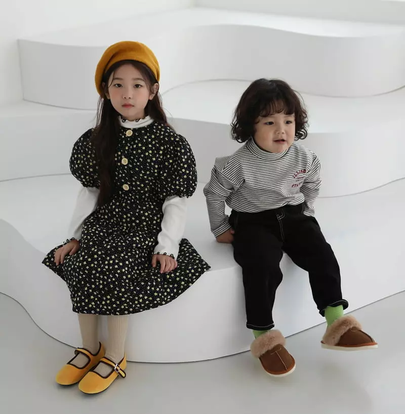 Sewing B - Korean Children Fashion - #designkidswear - Stripes Turtleneck Tee - 12