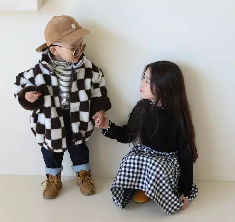 Sewing B - Korean Children Fashion - #designkidswear - Check Duble Jumper - 11