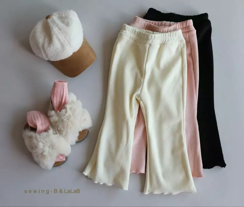 Sewing B - Korean Children Fashion - #kidsshorts - Joy Fleece Bootscut Pants
