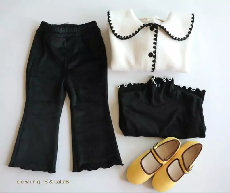Sewing B - Korean Children Fashion - #kidsstore - Joy Fleece Bootscut Pants - 2