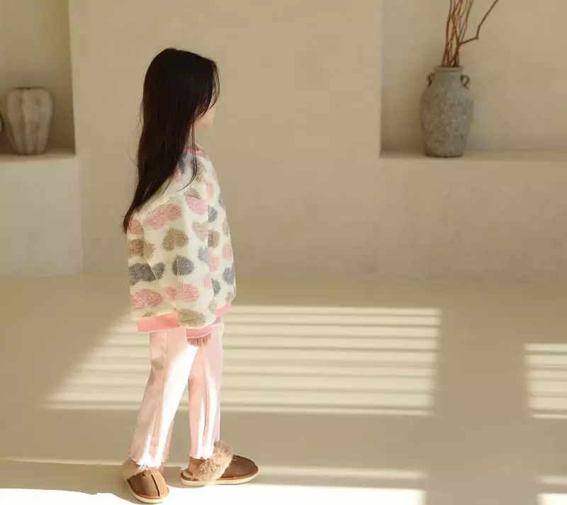 Sewing B - Korean Children Fashion - #littlefashionista - Heart Dumble Sweatshirt - 6