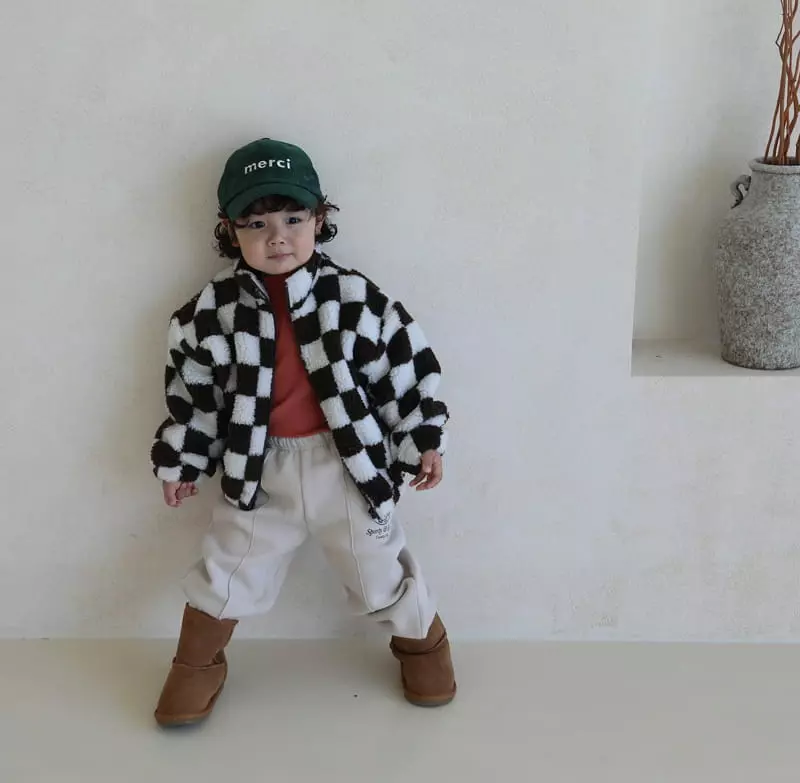 Sewing B - Korean Children Fashion - #littlefashionista - Check Duble Jumper - 2