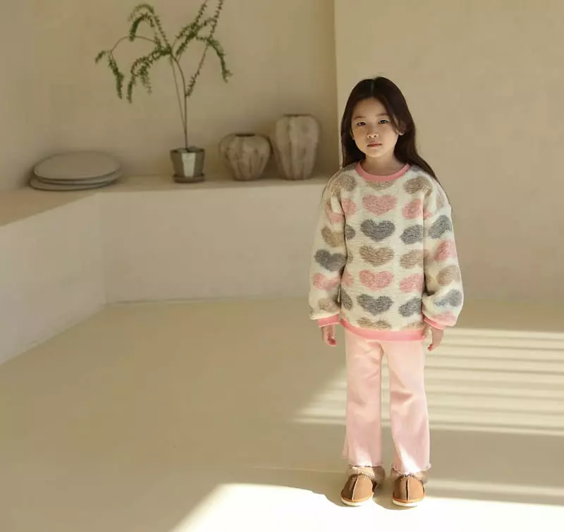 Sewing B - Korean Children Fashion - #magicofchildhood - Heart Dumble Sweatshirt - 7