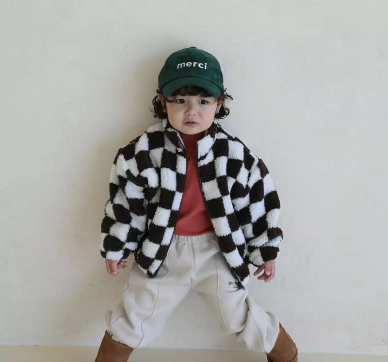 Sewing B - Korean Children Fashion - #magicofchildhood - Check Duble Jumper - 3