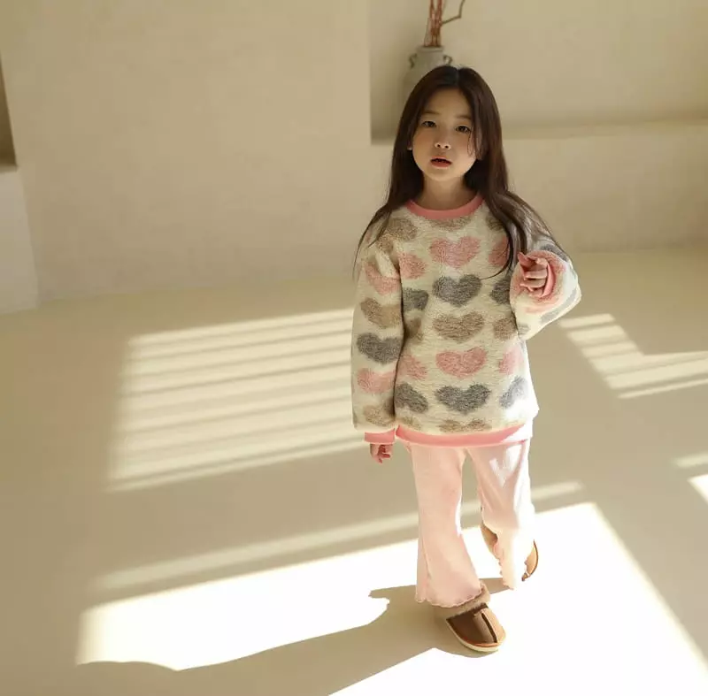 Sewing B - Korean Children Fashion - #minifashionista - Heart Dumble Sweatshirt - 8